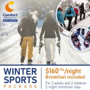 The Comfort Inn & Suites Saint-Jérôme hotel presents its “Winter Sports” package.